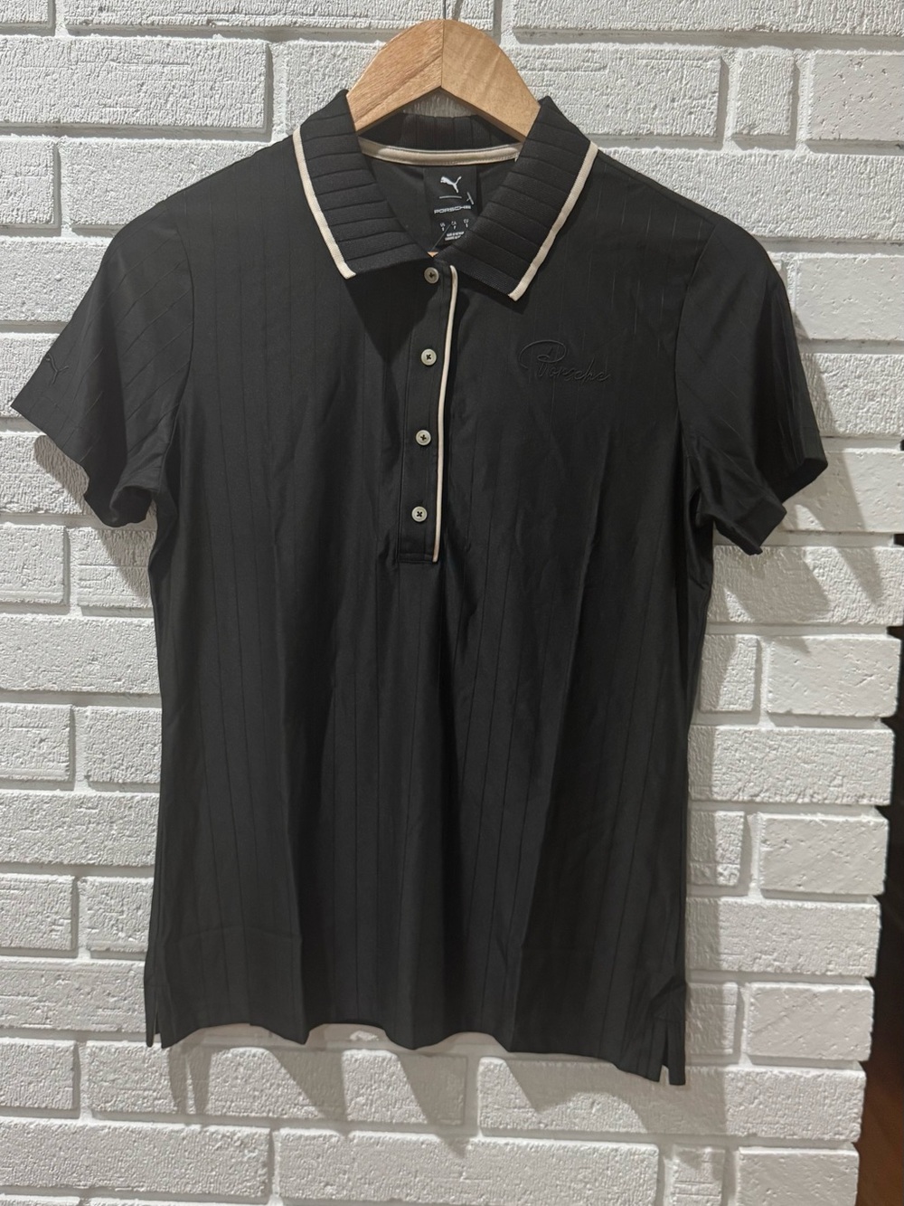 Porsche x Puma Women's Black Polo Shirt - 911 Targa 60Y - Picture 4 of 8